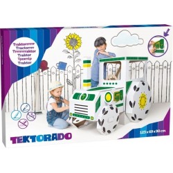 Zabawka z kartonu - Traktor duży kartonowy -zestaw 4 sztuk